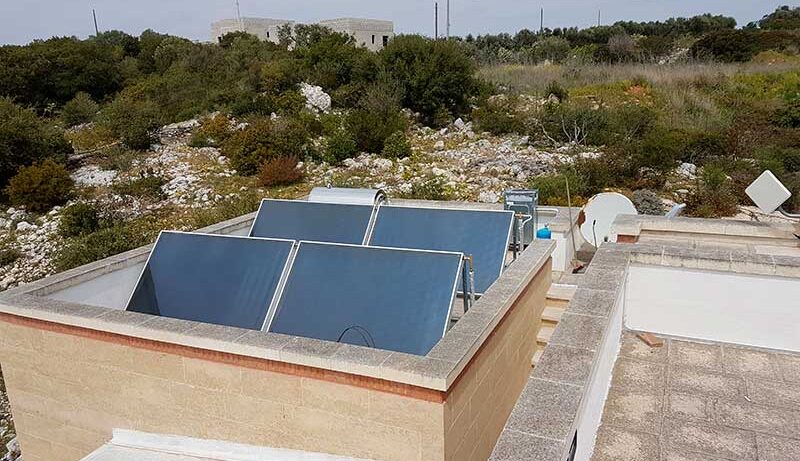Solare termico con integrazione al riscaldamento