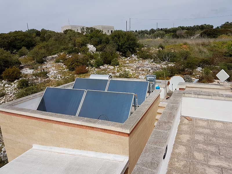 Solare termico con integrazione al riscaldamento