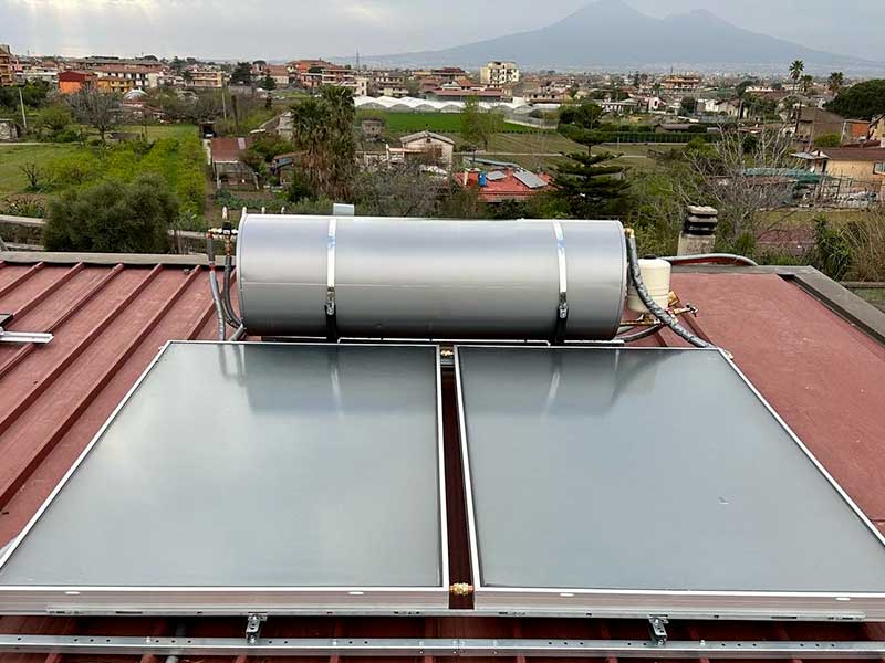 Solare Termico per produzione acqua calda sanitaria su immobile residenziale Campania